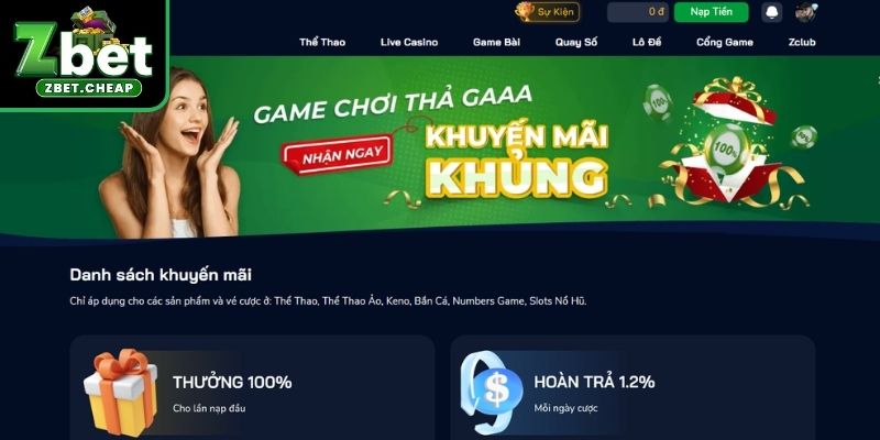 Phải có tài khoản thành viên tại ZBET